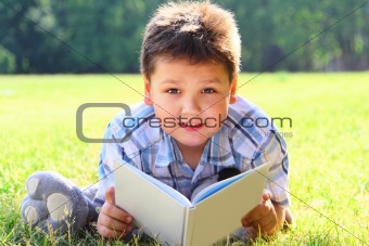 The boy with the book