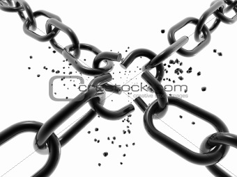 3D chain breaking