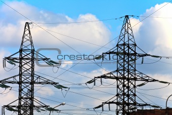electricity towers