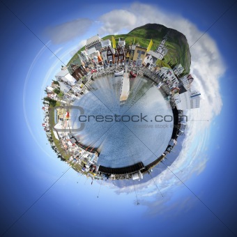 Small world sphere