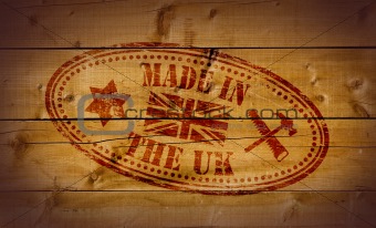 Made in The UK rubber stamp