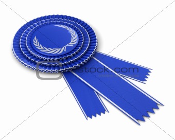 Blue Award Ribbon