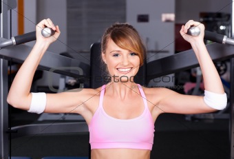Beautiful woman at the gym