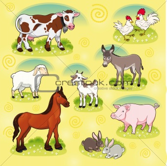 Farm animals.