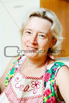 Happy senior woman portrait