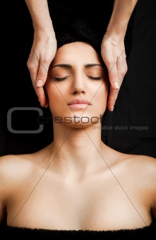 Femal facial massage