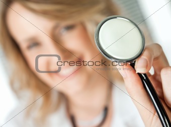 stethoscope smiling doctor
