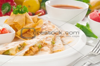 original Mexican quesadilla de pollo