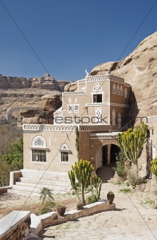 traditional yemeni house near sanaa yemen
