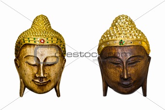 Thai mask isolated on a white background.