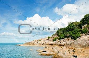 beach at Seychelles - vacation background