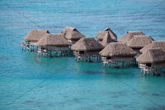 South Pacific water bungalows