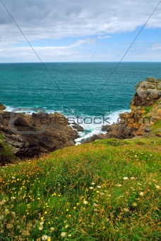 Atlantic coast in Brittany
