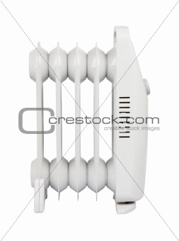 small electric heater with clipping path