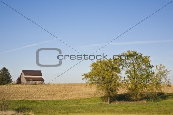 Old Barn in the Fields