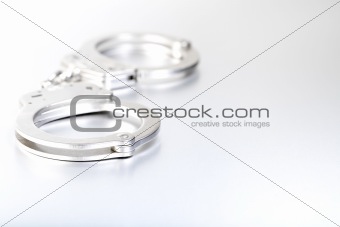 handcuffs high-key closeup