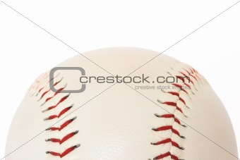 Base ball isolated on white background close up