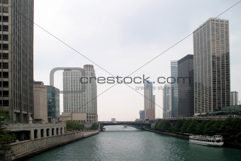 Chicago - Skyscrapers and River