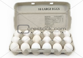 carton of large eggs