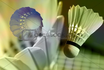 Abstract badminton