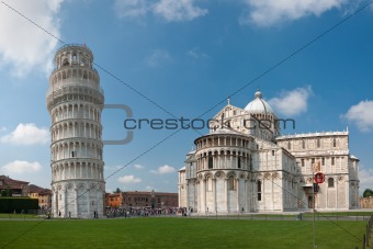 Pisa tower and cathedral