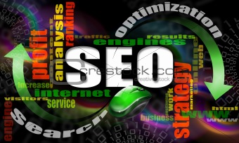 SEO engines strategy background