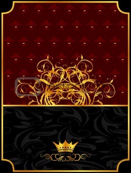 vintage background with crown