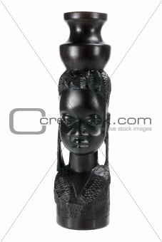African Woman Carving 