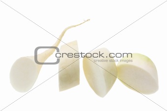 Slices of White Radish 
