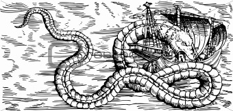 Sea dragon sinking the ship