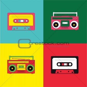 Pop Art Radio Cassette