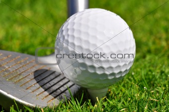 Golf ball and driver