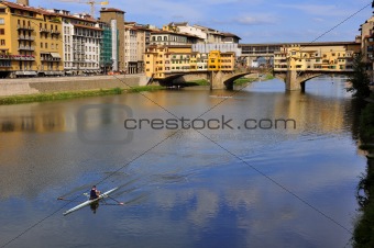Vecchio Bridge , Florence , Italy