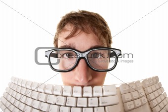 Man Behind Keyboard