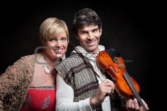 Couple With Violin