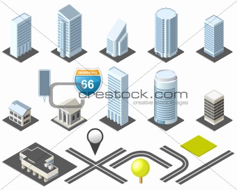 Isometric map toolkit downtown