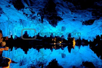 Reed flute cave in Guilin China