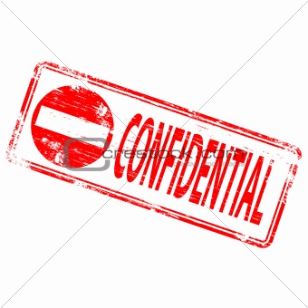 Confidential rubber stamp