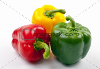 Red, Green and Yellow Peppers