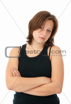 Young Woman Posing with her arms crossed