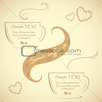 Special offer for real connoisseurs coffee, vector illustration