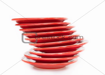 Stack of saucers