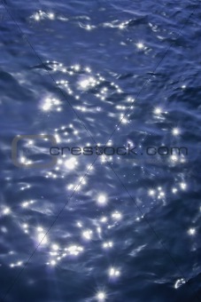 Glitter on the water