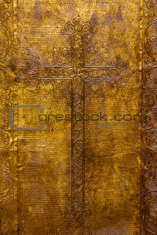 Golden plated church door