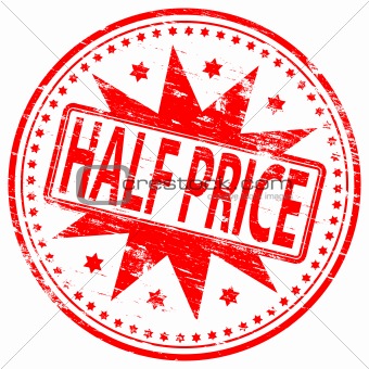Half Price rubber stamp