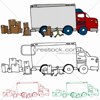 Moving Truck Profile View