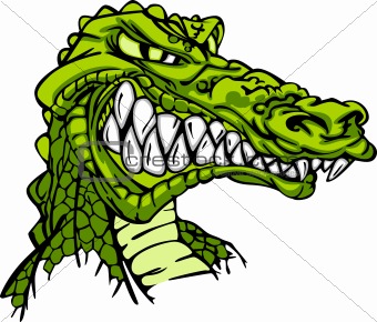 Alligator Mascot Vector Cartoon