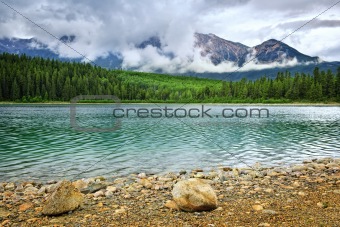 Mountain lake in Jasper National Park
