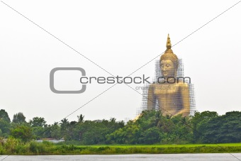 reconstruction of gold buddha