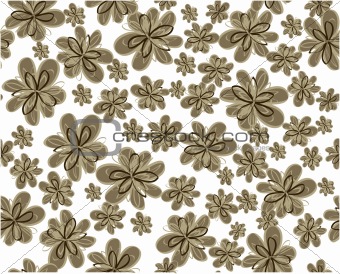 seamless vector flower pattern